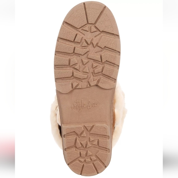 Style & Co Witty Cold-Weather Boots Tan -7 - Picture 4 of 8